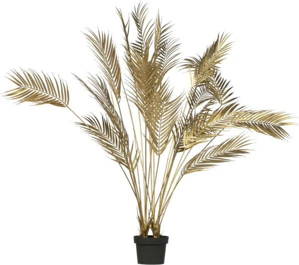 Palm, Artificial Plant, Gold, H110x75x75 cm