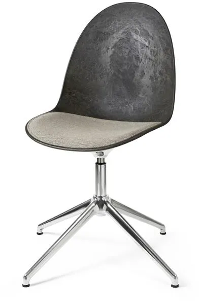 Mater Eternity Swivel Dining Chair Aluminium Upholstered Seat 218 Beige